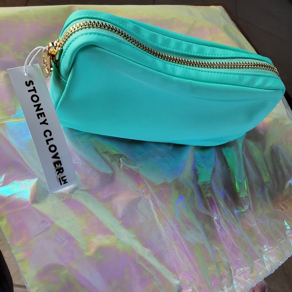 NWT Stoney Clover Lane Classic Small Pouch in the discontinued LAGOON color.